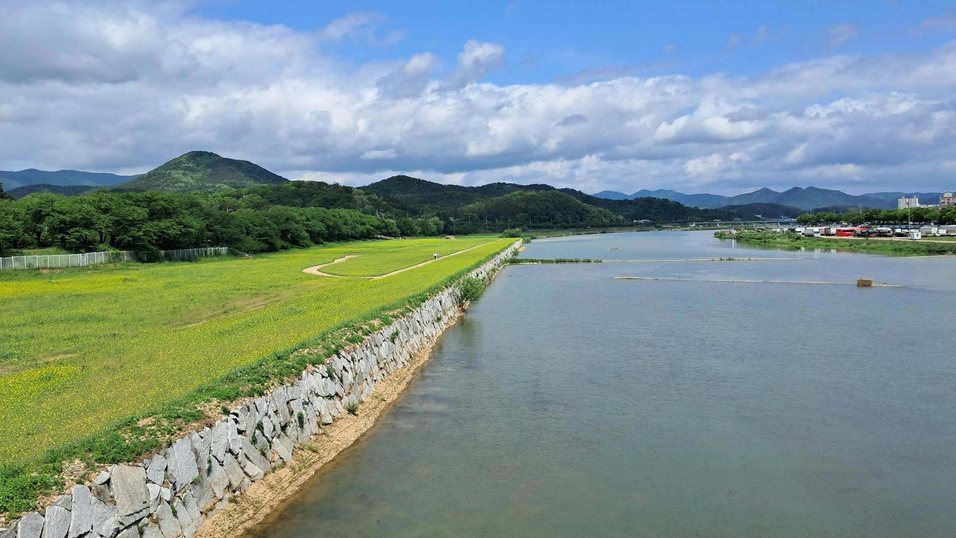 Aegibong Peace Park Gimpo DMZ river view