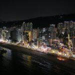 부산 여행 코스 전경 — 해운대와 광안리가 보이는 부산 도시 뷰