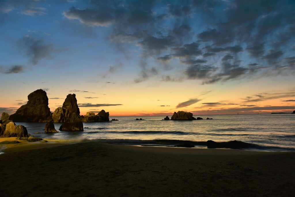 Korea east coast sunrise spot Jeongdongjin beach dawn