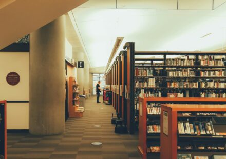도서관 체육시설 이용 — 도서관 열람실 풍경