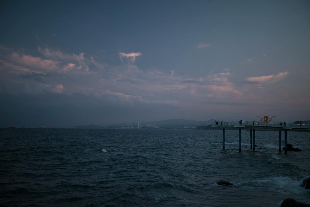Donghae Mangsang coast scenery on the Gangwon hot spring spa visit course