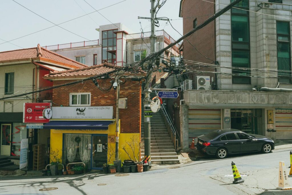 군산 바다 근대 건축 코스 거리 풍경