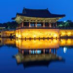 경주 당일치기 1박2일 야경 명소 동궁과 월지 반영