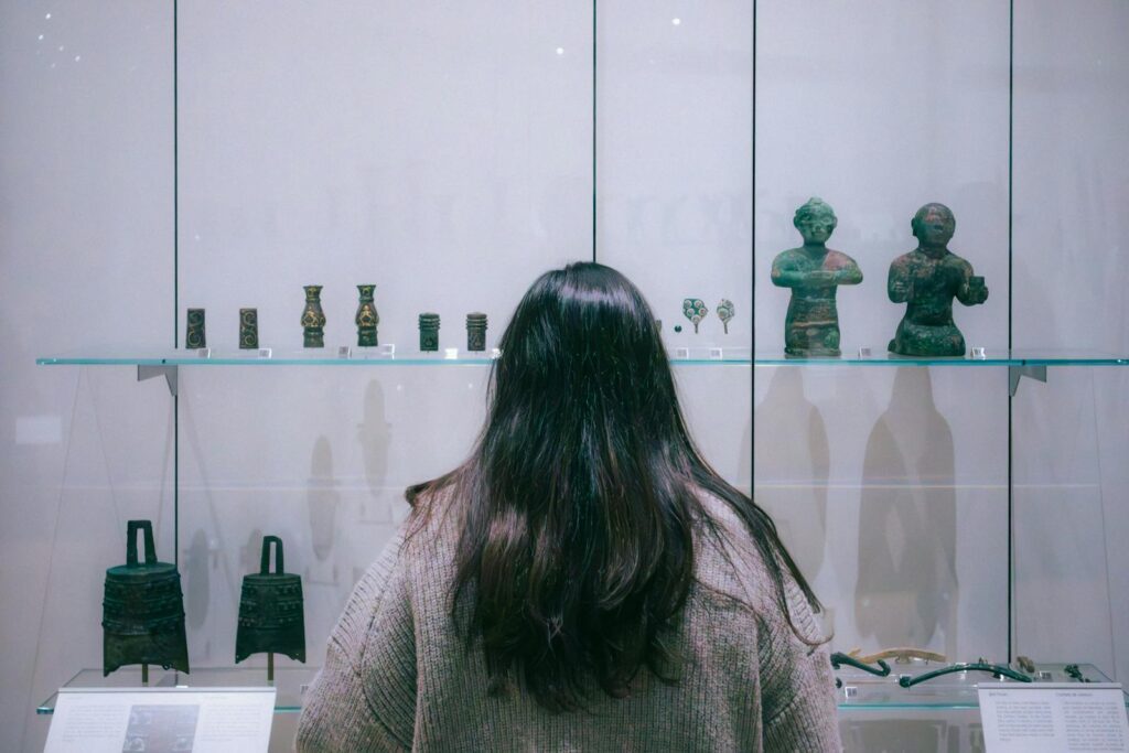 Iksan Mireuksa museum artifact display