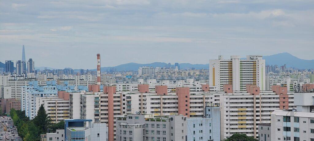 직장인 거주 지역 비교 아파트 단지 전경
