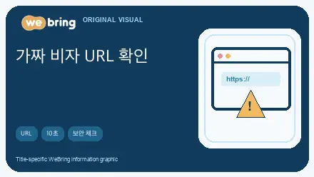 ko editorial image for 가짜 비자 사이트 구별법: URL 확인 10초 체크리스트 (외국인 필독)